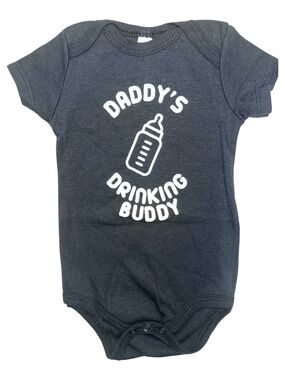 Daddy’s Drinking Buddy White Newborn Baby Bodysuit